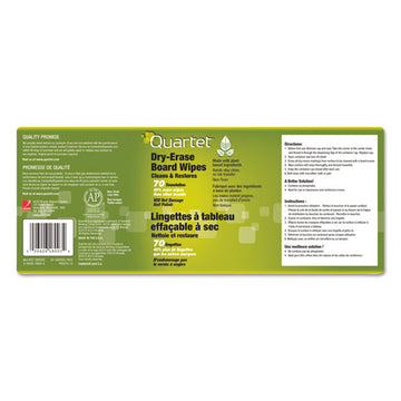 Quartet® Board Wipes Dry Erase Cleaning Wipes, Cloth, 7 X 8, 70-tub freeshipping - TVN Wholesale